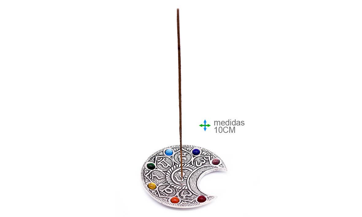 Wierook Metalen Houder 7 Chackras 10cm