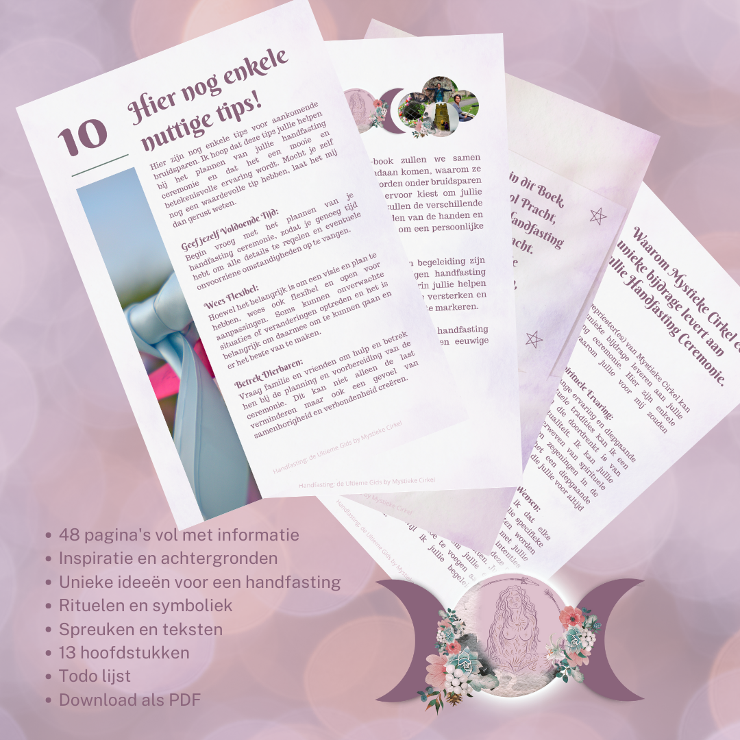 Handfasting: de Ultieme Gids (gedrukt exemplaar) - Mystieke Cirkel Online