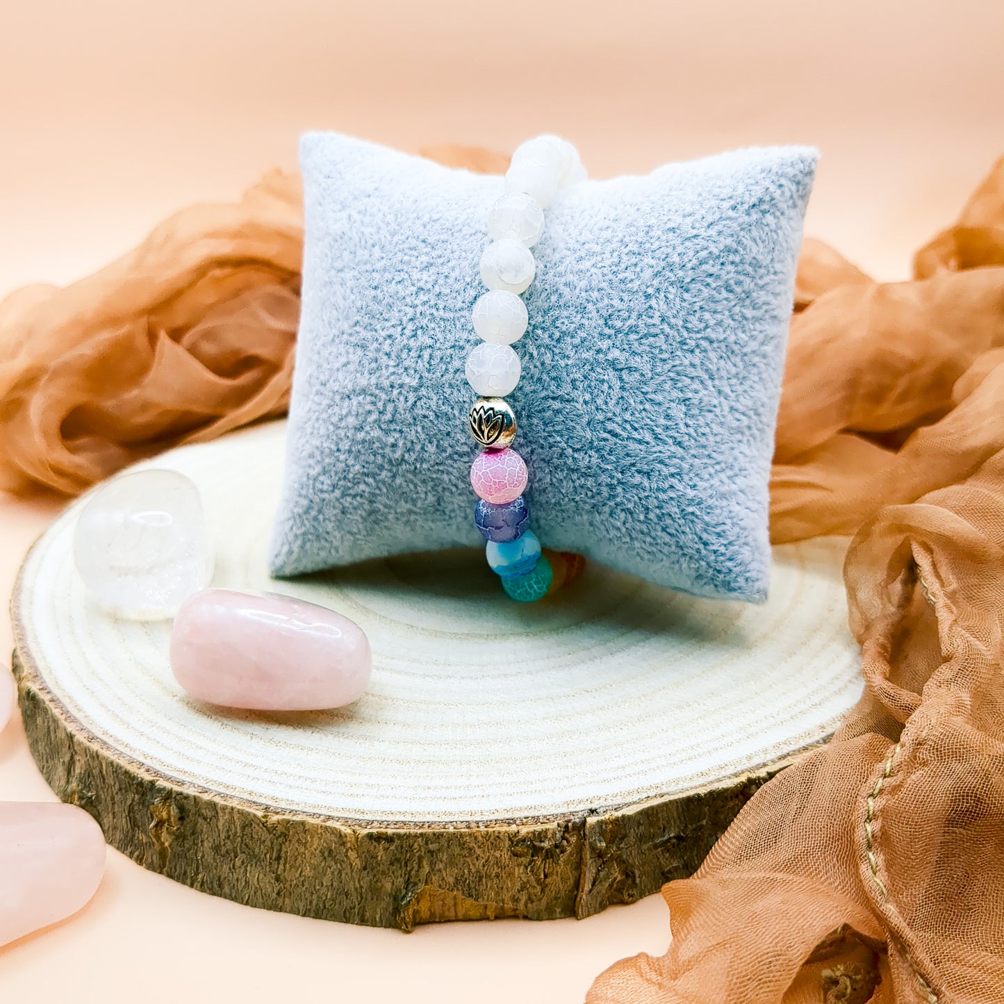 Chakra armband agaat