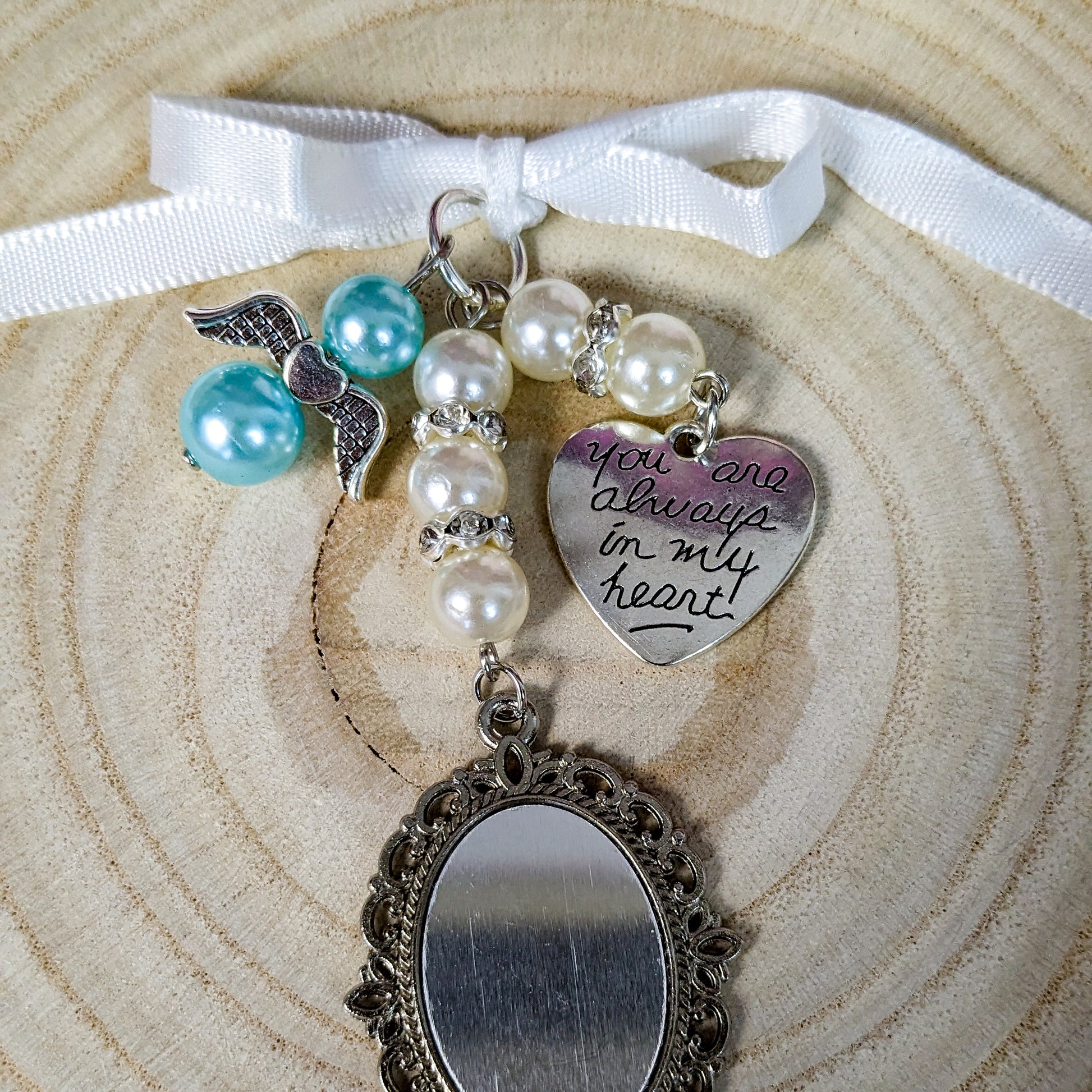 In Memory trouwboeket fotobedel  enkel - Mystieke Cirkel Online