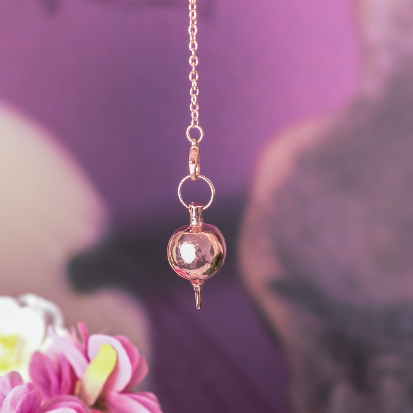 Pendel messing rosé gekleurd - Mystieke Cirkel Online