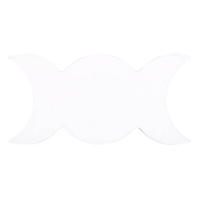 Witte Triple Moon Spell kaarsenhouder - Mystieke Cirkel Online