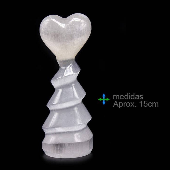 Seleniet Spiraalvormig Hart 15cm