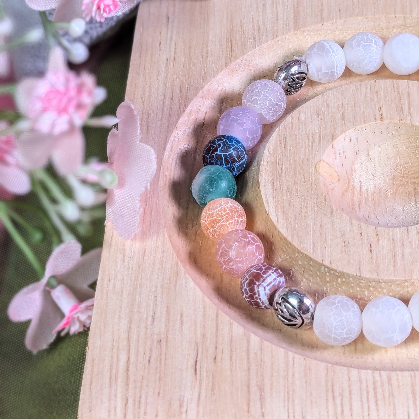 Chakra armband agaat