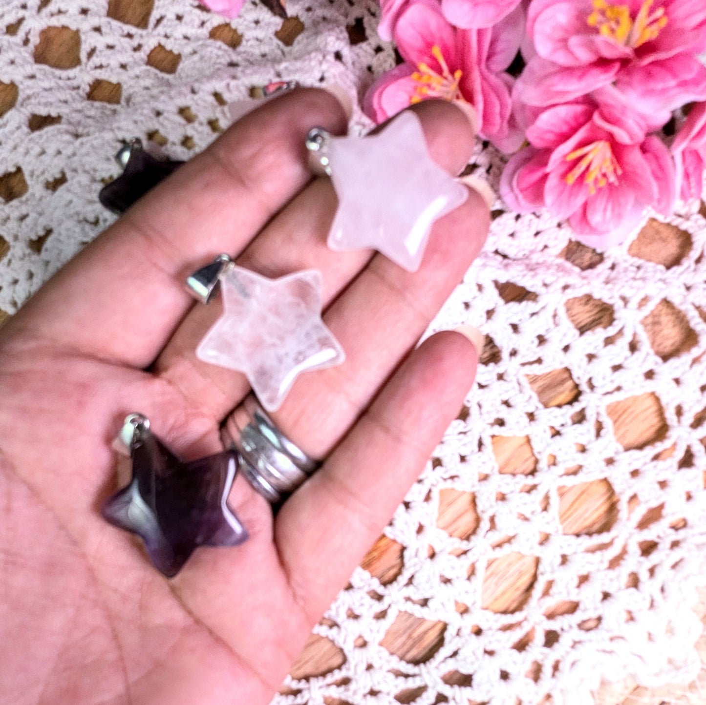 Edelsteen ketting ster