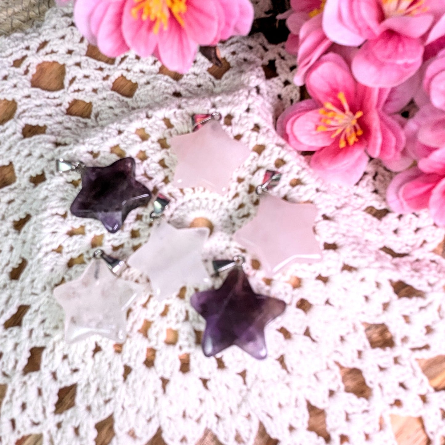 Edelsteen ketting ster