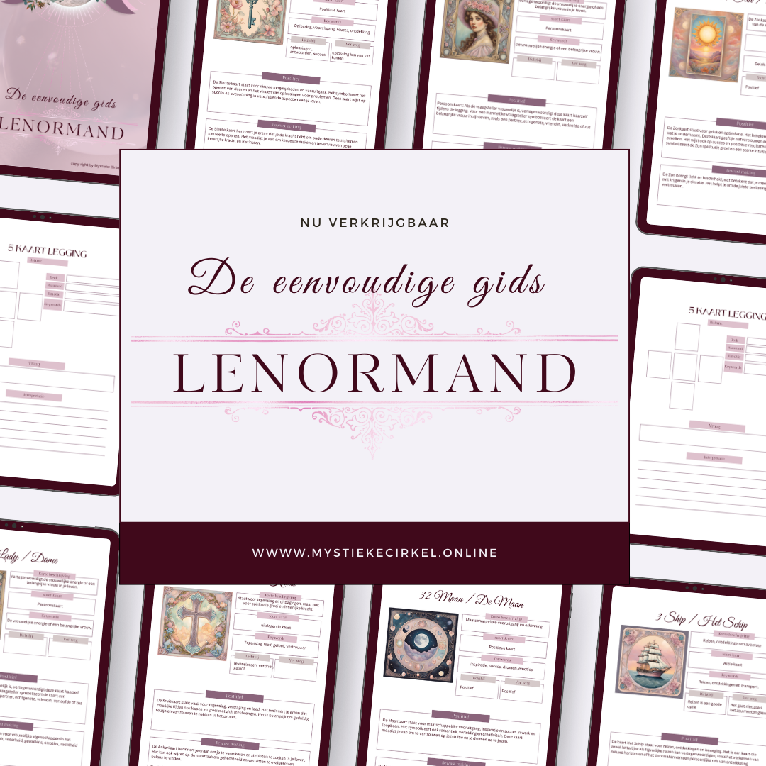 E-book : De Eenvoudige Gids, Lenormand Waarzegkaarten