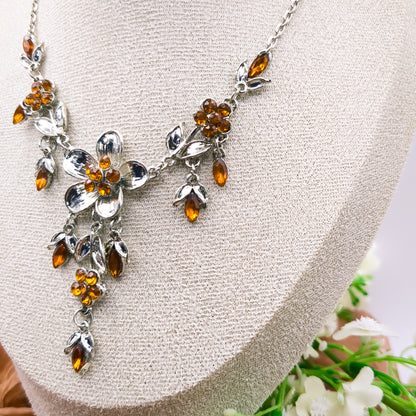 Amber Bloemenpracht Ketting