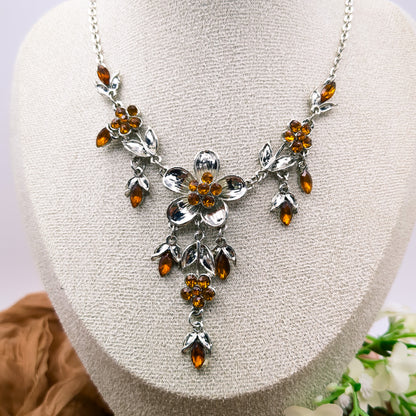 Amber Bloemenpracht Ketting